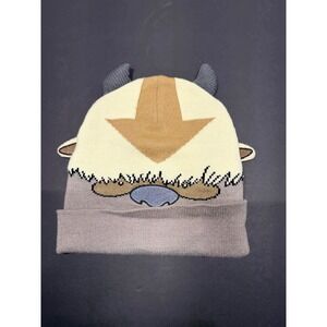 Nickelodeon Avatar The Last Airbender Appa Kids Beanie Hat Grey Cream One‎ Size